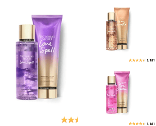 Perfumes and or lotions, singles or sets cover photo collage