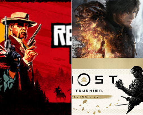 “Not sure what to play next? This compendium brings together the most loved console games — action, adventure, story-driven, and everything in between.” cover photo collage