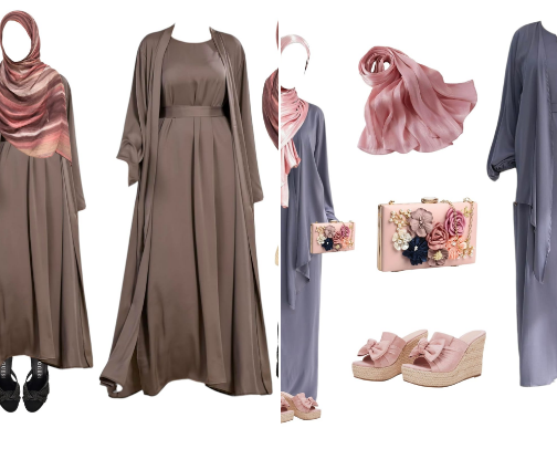 Elegant Modest OOTD: Premium Silk Abaya Styling & Accessories Guide cover photo collage