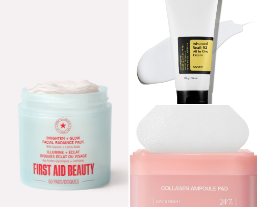 Glow Boosting Skincare Essentials 🌟✨ cover photo collage