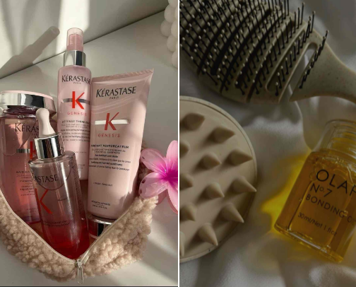 My haircare faves🫧 cover photo collage