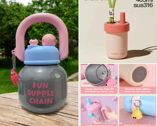 New Vibes at Your Desk: A Water Bottle That Skyrockets Productivity cover photo collage