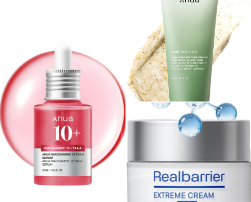 Favorite Skincare Products cover photo collage