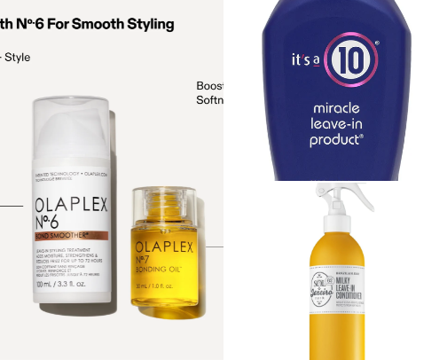 Holy grail hair products cover photo collage