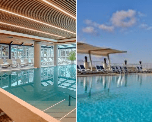 A hotel cover photo collage