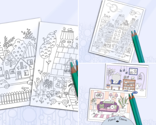My Favorite Coloring Resources cover photo collage