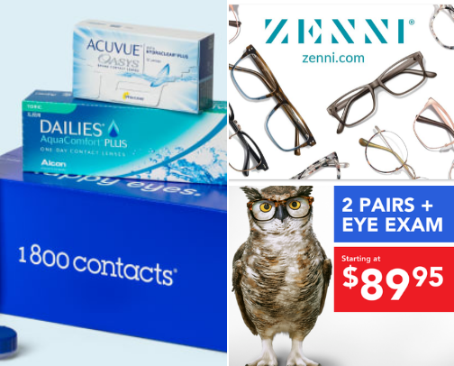 Eyewear cover photo collage