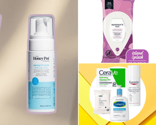 Feminine Care – Gentle & Safe Vaginal Health Essentials cover photo collage