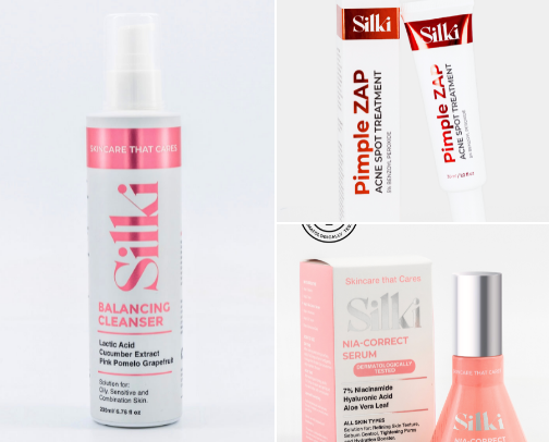 my current skincare routine for oily and acne-prone skin 🧖‍♀️ cover photo collage