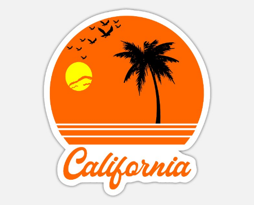 Unique California Stickers: Custom Designs, Rare Illustrations, and Local Art cover photo collage