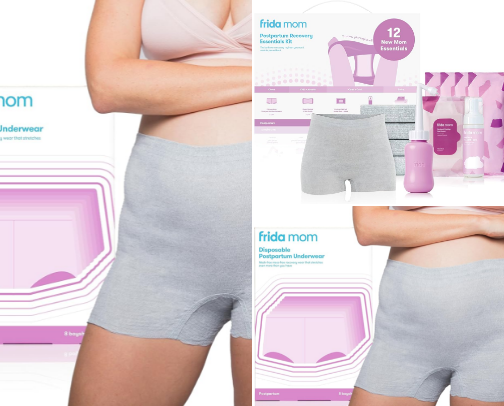 Post partum supplies cover photo collage