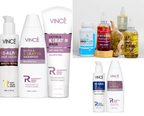 Best Hair Loss, Growth & Treatment Products — Hair Care Solutions cover photo collage