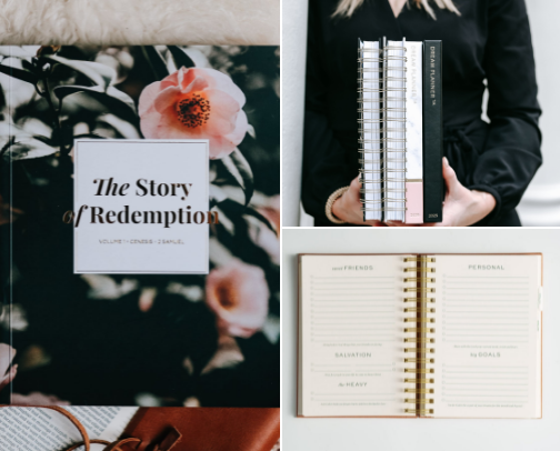 Journals for the Girl Who’s Healing, Hoping, and Rooting Her Faith cover photo collage