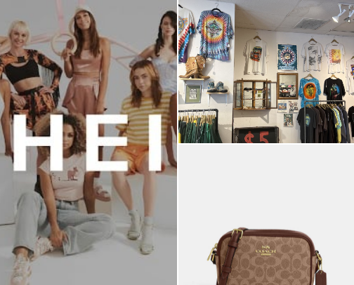 Shopping cover photo collage