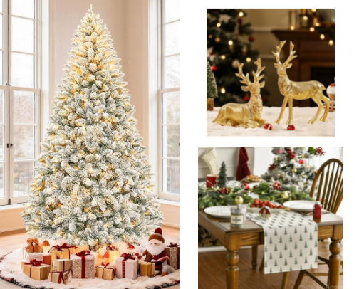 🎄Cozy Christmas Must-Haves: A Curated Holiday Home Glow-Up ✨ Amazon Edition 🎅🏽 cover photo collage