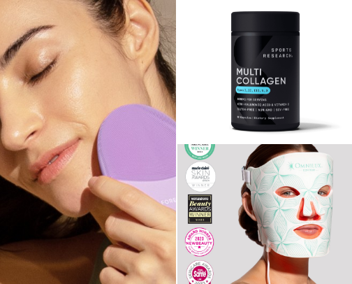 Anti-Aging in my thirties...devices and supplements. cover photo collage