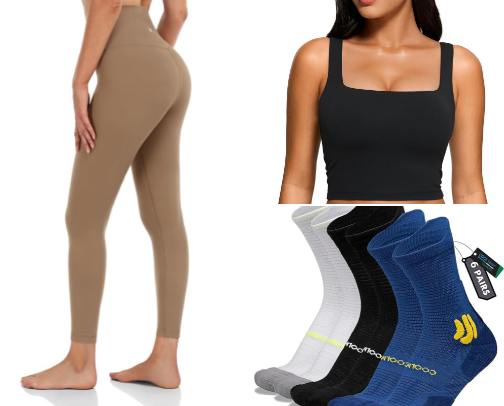 My favorite activewear! Gym or casual wear cover photo collage