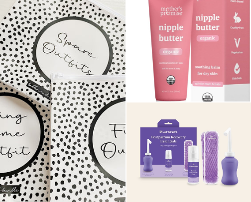 Hospital bag essentials cover photo collage