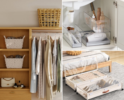 Aesthetic Home Organization cover photo collage