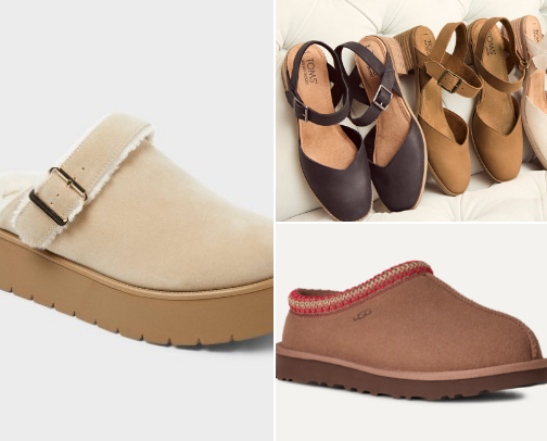Trending shoes for fall cover photo collage
