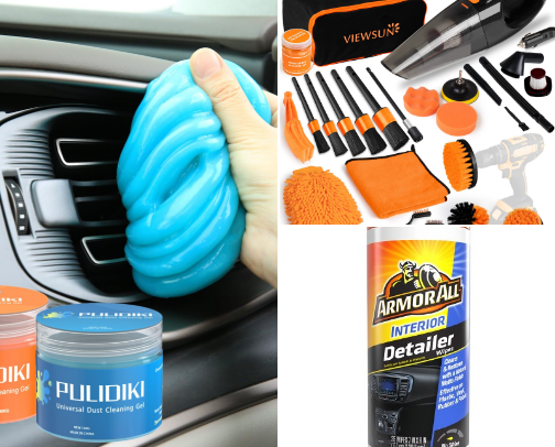 How to deep clean your car 🚗 🧽 cover photo collage