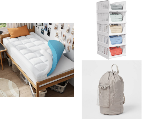 Dorm Room Organization Ideas & College Essentials cover photo collage
