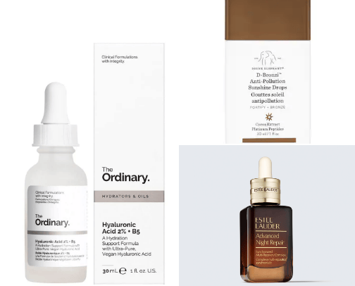 Viral skincare products cover photo collage