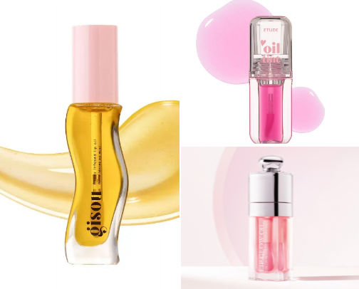 My top non-sticky Lip Oils cover photo collage