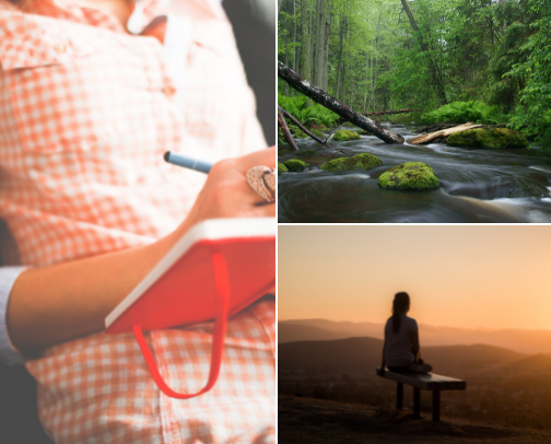 Mental, Psychological, Spiritual, Lifestyle Self-Care cover photo collage