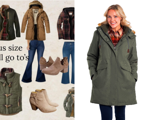 Fall Wardrobe for the plus size girly cover photo collage
