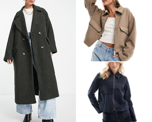 Winter coats under $200 cover photo collage