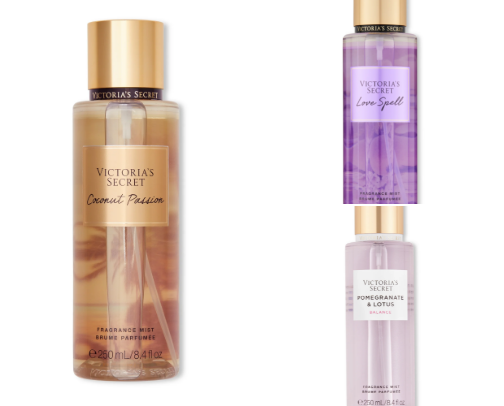 best of victoria's secret body mists cover photo collage