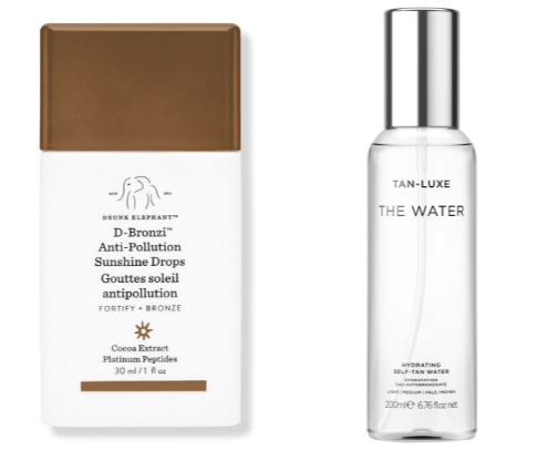 Self-tanning products🔥 cover photo collage