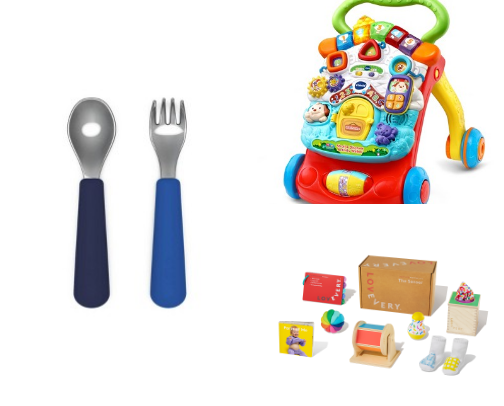 Toys & more for 6-12 months from an OT cover photo collage