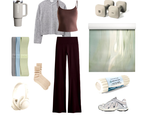 pilates and (home) gym essentials cover photo collage
