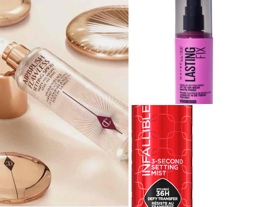 Setting spray cover photo collage