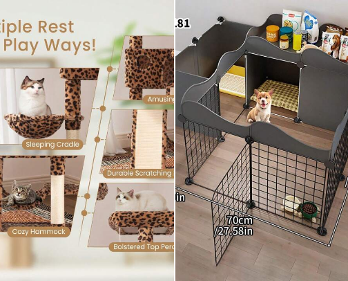 Pet accessories- cats and dogs 🐕 🐶 cover photo collage