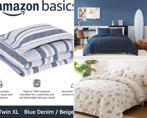 Cozy Striped Twin Comforter Sets You'll Love cover photo collage