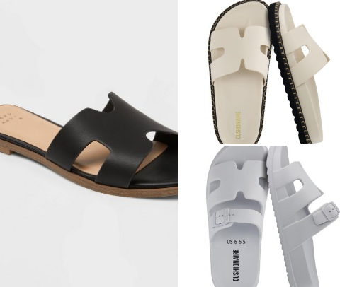 Hermès Dupe Slides options cover photo collage