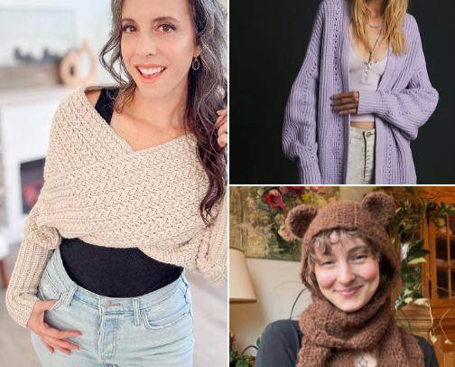 Thread & Frost: The Ultimate Crochet Winter Wardrobe❄️☃️ cover photo collage