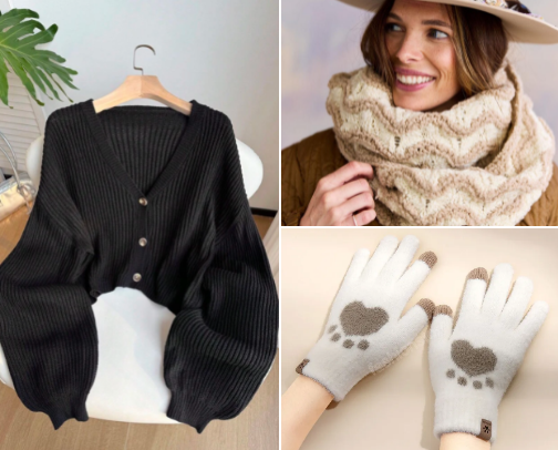 Thread & Frost: The Ultimate Crochet Winter Wardrobe❄️☃️ cover photo collage