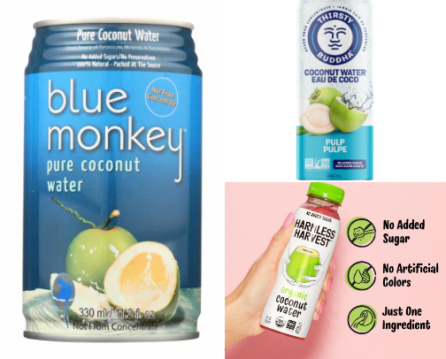 Delicious and Healthy: The Best Coconut Water Brands cover photo collage