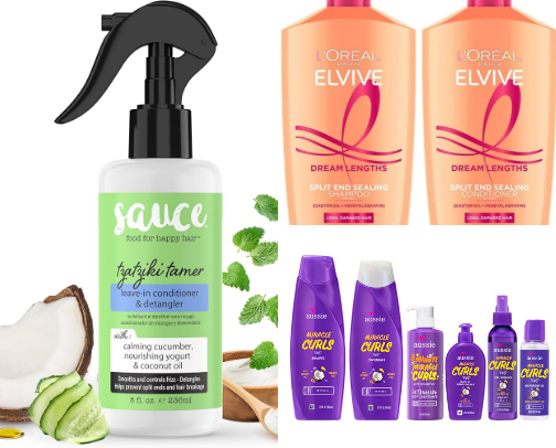Hair care! Thick and wavy cover photo collage