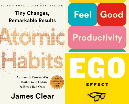 Personal Development Books cover photo collage