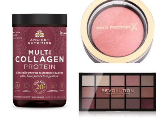 cosmetics cover photo collage