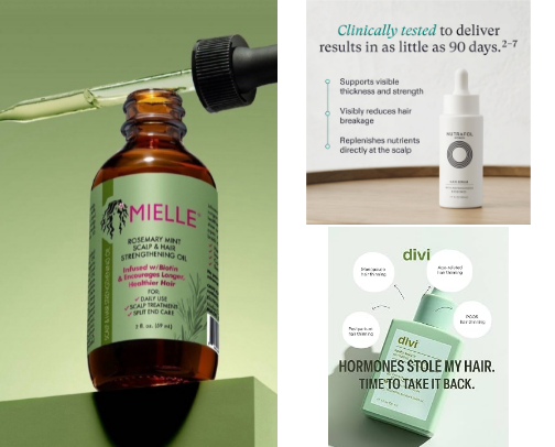 TikTok-Viral Scalp Care & Hair Density Holy Grails cover photo collage