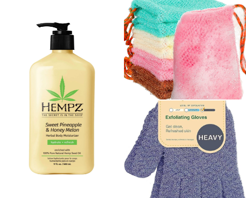 My must have items that make it easy to be a self care girly (perfect for those on time crunches like if you have adhd or are a Mom) cover photo collage