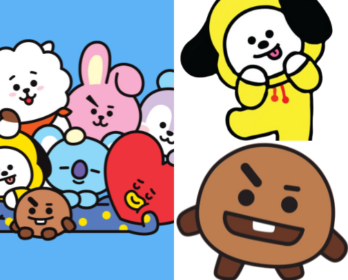 BT21 cover photo collage