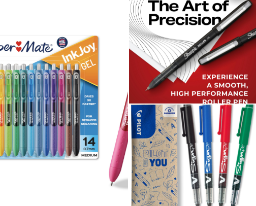 Pens + Paper cover photo collage