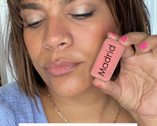 One compact makeup cover photo collage